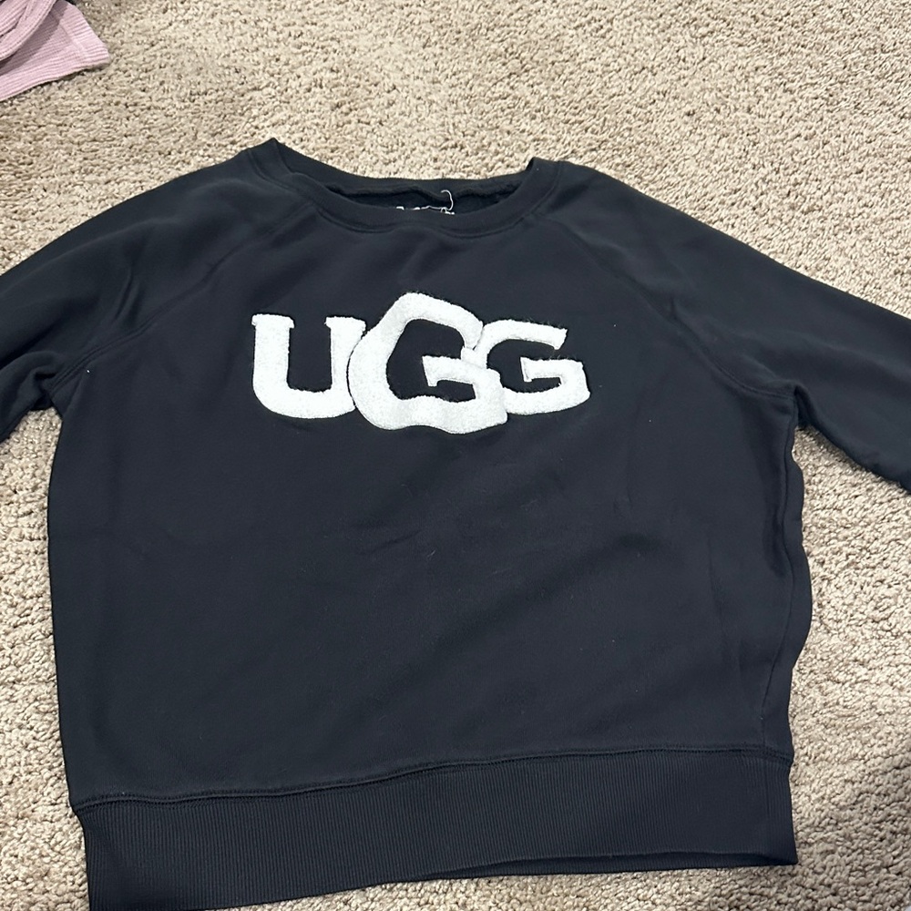 UGG Black and White Logo Sweatshirt only worn once